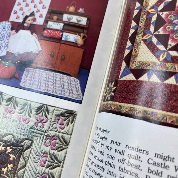 Vintage Quilters Newsletter Magazine March 1989 No. 210 Articles And Patterns - Picture 9 of 10